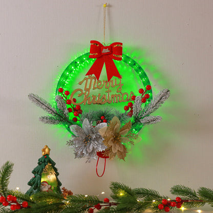 Christmas LED Wreath Decorated