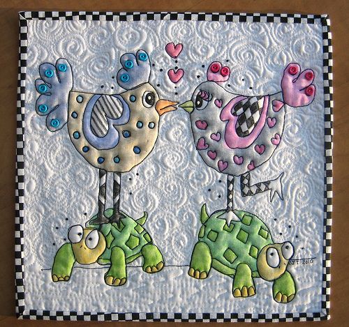 Bird And Turtle CLA04122358 Quilted Placemats