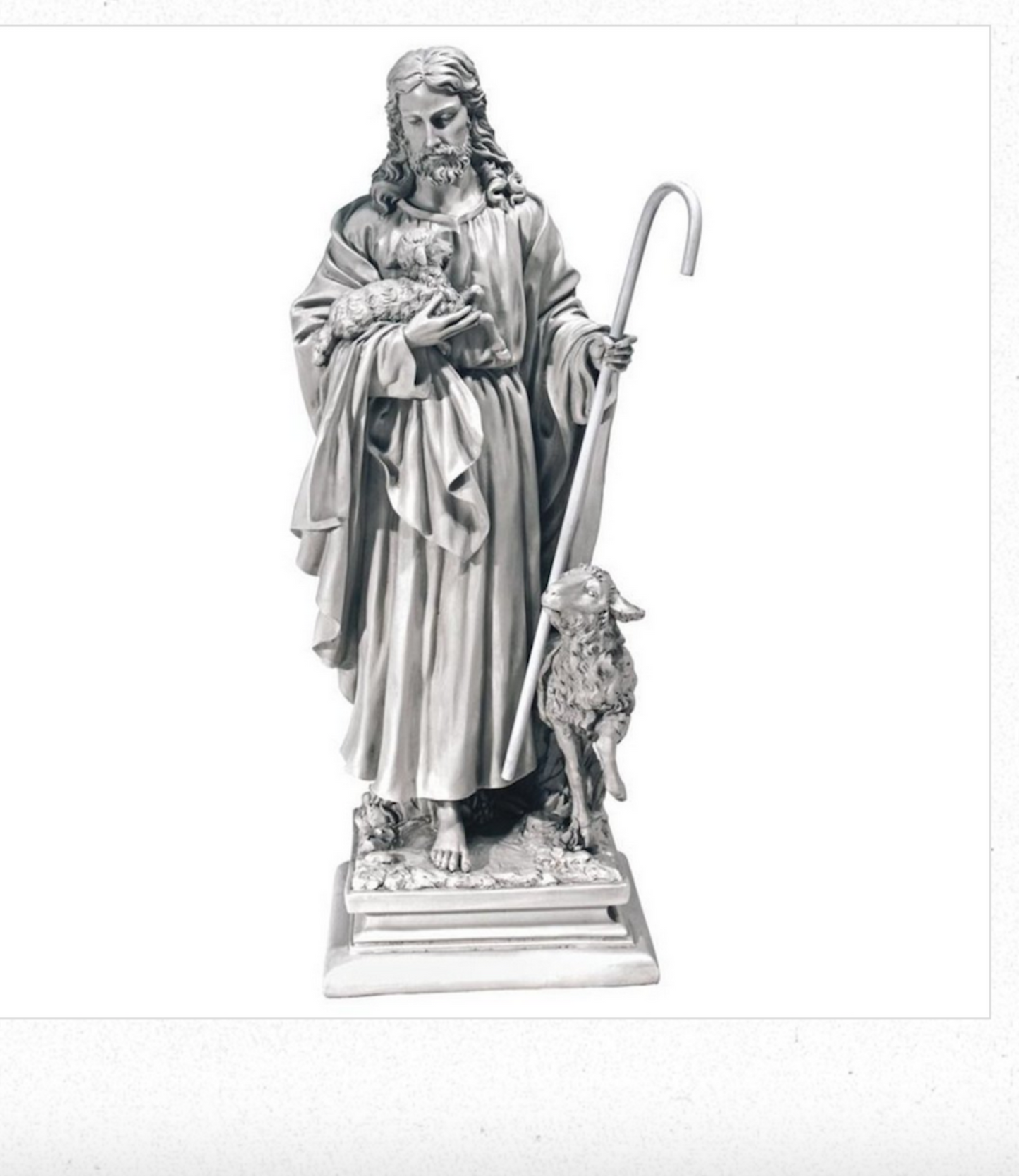 Jesus The Good Shepherd Garden Statue