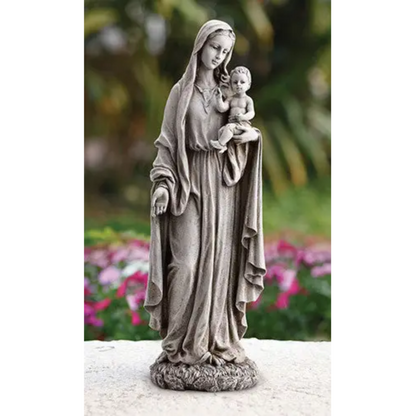 Madonna Our Lady of Grace With Jesus Garden Statue  23