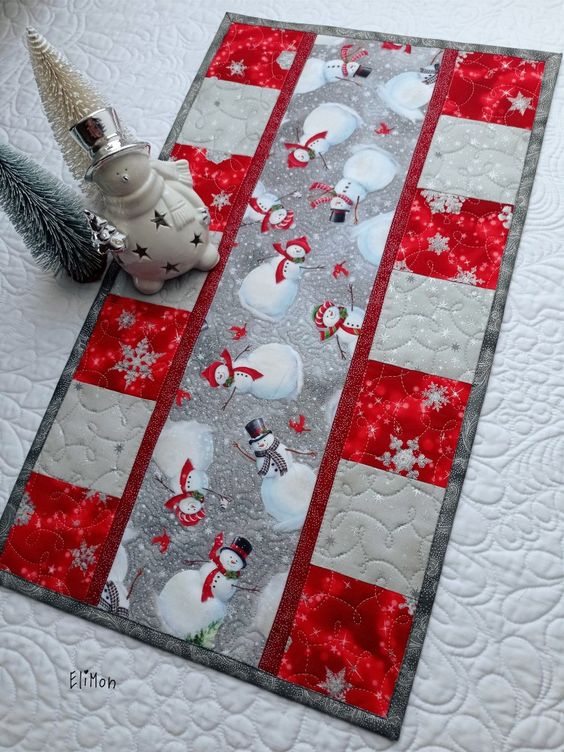 Snowman CLA21112358 Quilted Table Runner