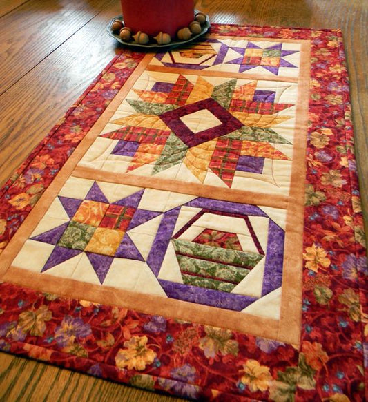 Autumn Star CLA28122339 Quilted Table Runner