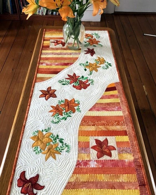 Flower CLDY180624043 Quilted Table Runner