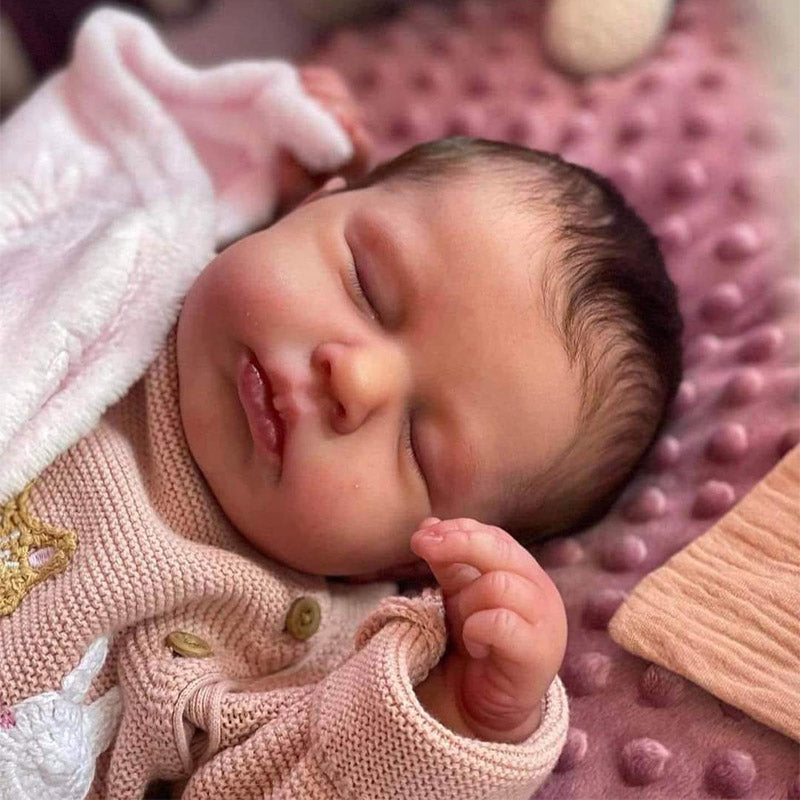 12"&16" Fully Squishy Baby Girl Lesley, Lifelike & Realistic Handmade Soft Silicone Baby Doll By Dollreborns