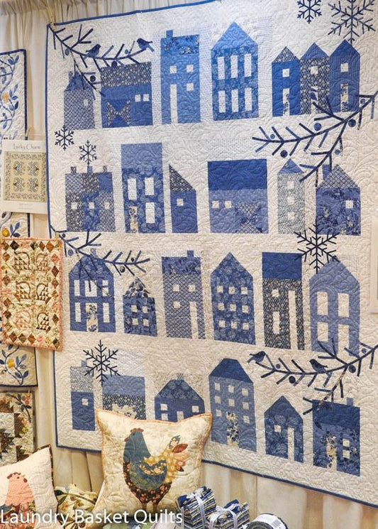 Blue Houses CLA15112338 Quilt Blanket