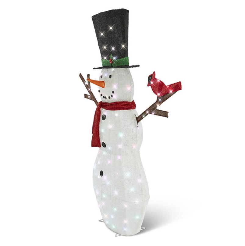 6' Twinkling Snowman