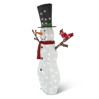 6' Twinkling Snowman