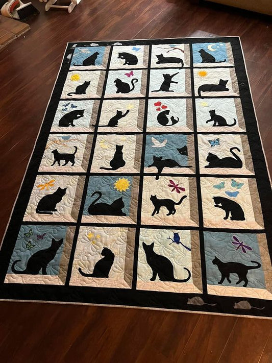 Black Cat CLA23122309 Quilt Blanket