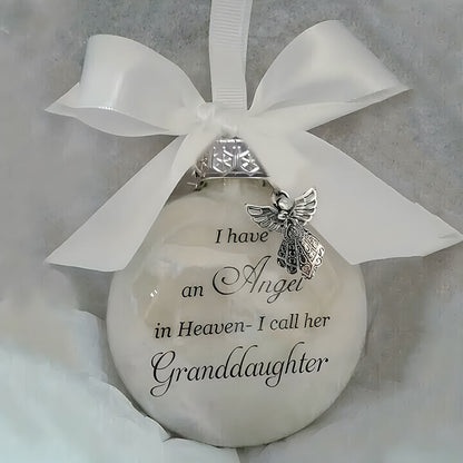 Christmas Angel in Heaven Memorial Ornament