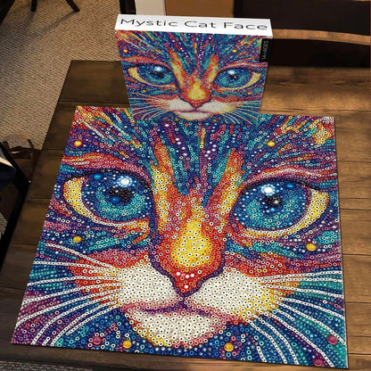 Mystic Cat Face Jigsaw Puzzle 1000 Pieces