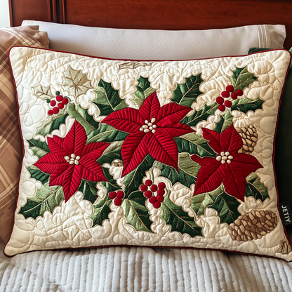 Poinsettia Charm Bedding Pillow Case NCU0NT1930