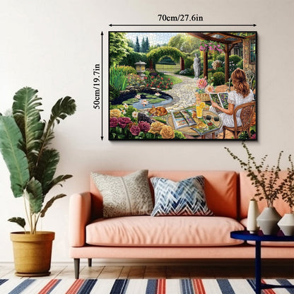 Cozy backyard Jigsaw Puzzle 1000 Pieces