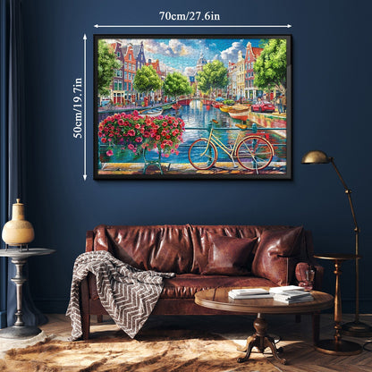 Charming Canal Jigsaw Puzzle 1000 Pieces