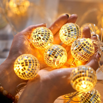 Christmas Disco Mirror ball String Light