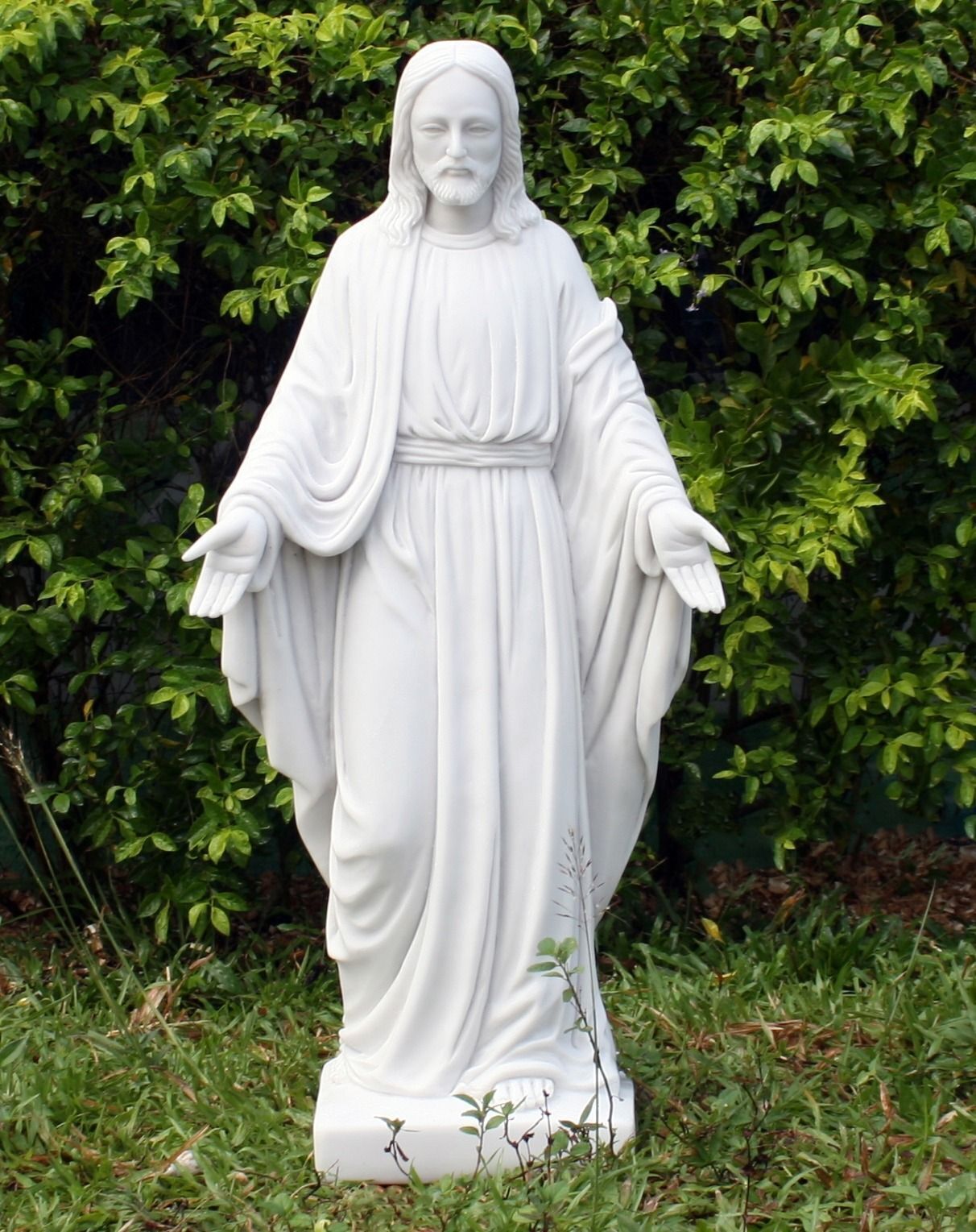 Jesus 80cm Marble Resin Garden Statue