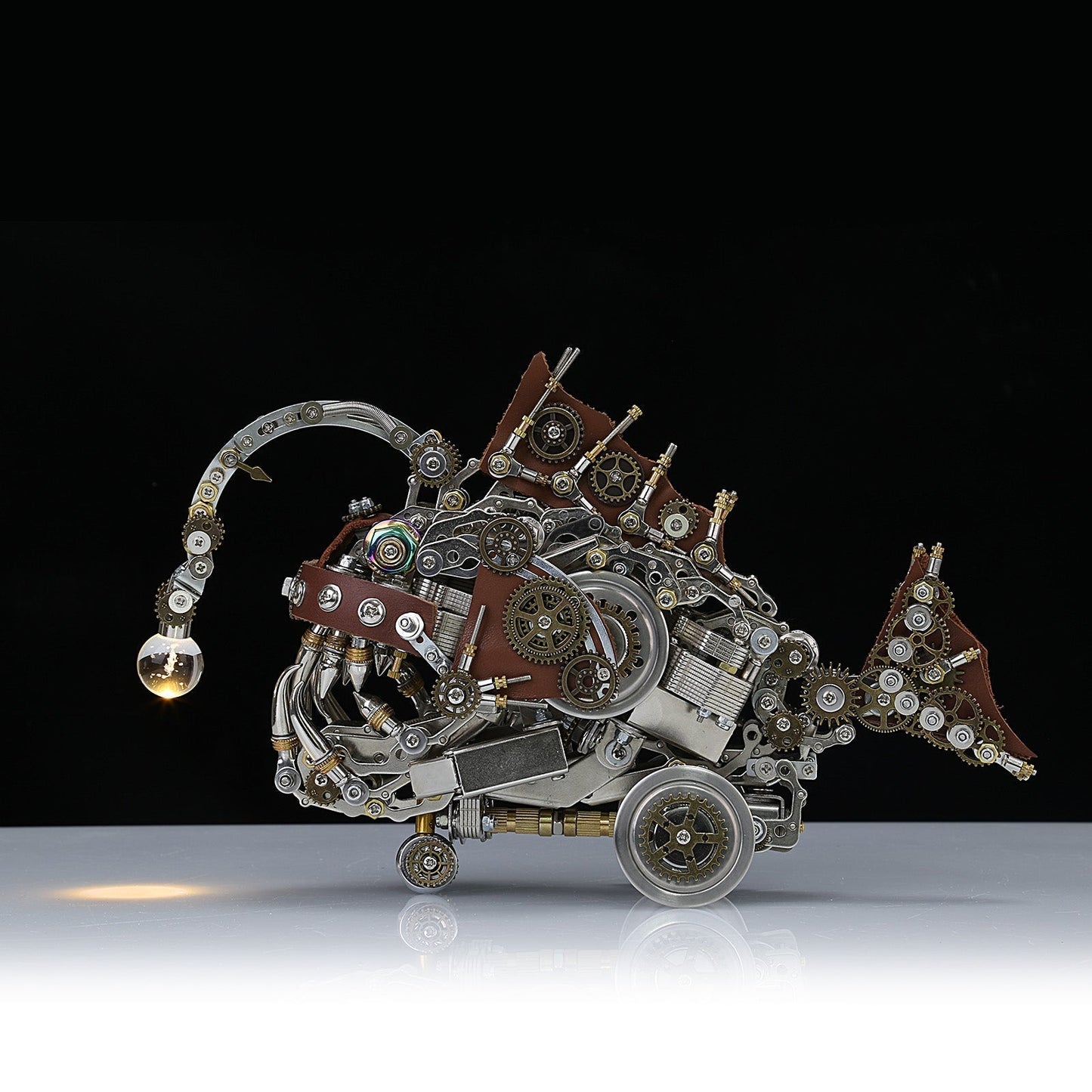 1064Pcs DIY Model Kit Metal Steampunk Anglerfish