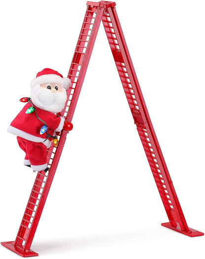 Mr. Christmas 37266 Super Climber Musical Animated Indoor Christmas Decoration, 42 Inches, Soft White Santa