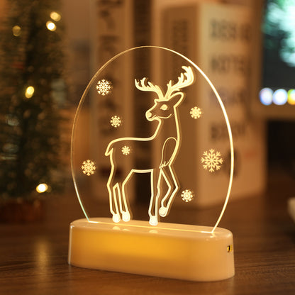 Christmas neon atmosphere light small night light ornaments