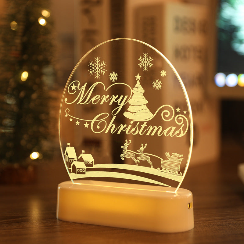 Christmas neon atmosphere light small night light ornaments