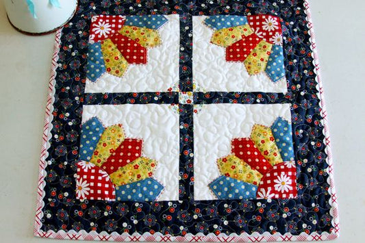 Dresden Flower CLA120324160 Quilted Placemats