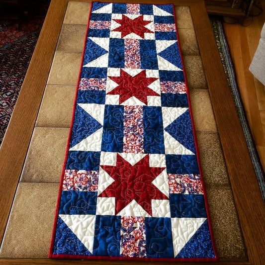 Patriotic CLA130324072 Quilted Table Runner