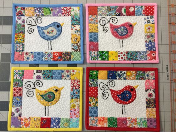 Bird CLA130324035 Quilted Placemats