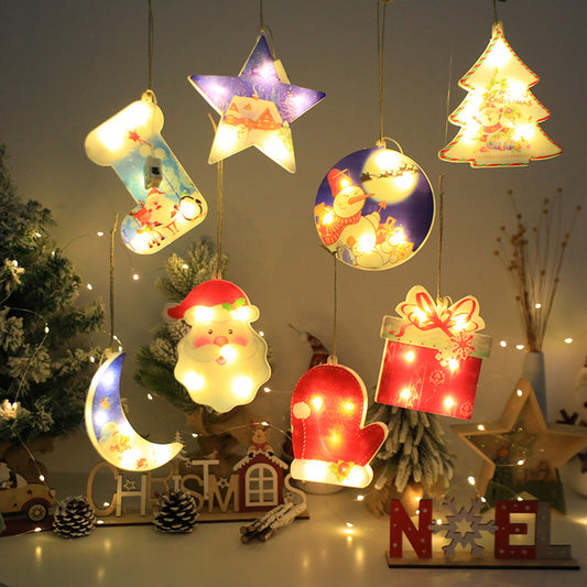 Christmas Creative Window Decoration Hanging Lights