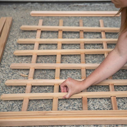 Natural Cedar Planter Box with U-Trellis