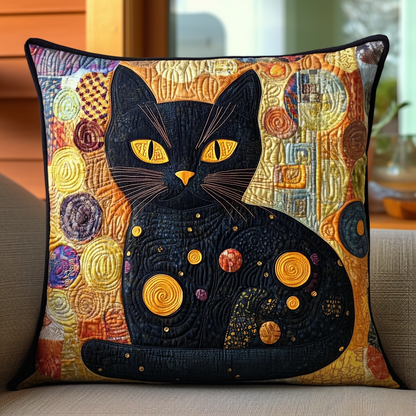 Abstract Kitten Quilted Pillow Case NCU0DV633