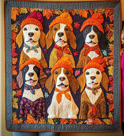 Adorable Beagle Quilted Blanket NCU0VL491