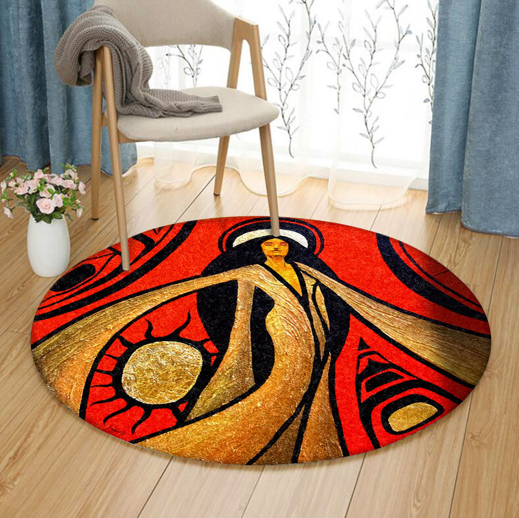 African Girl HT190901TM Round Area Rug