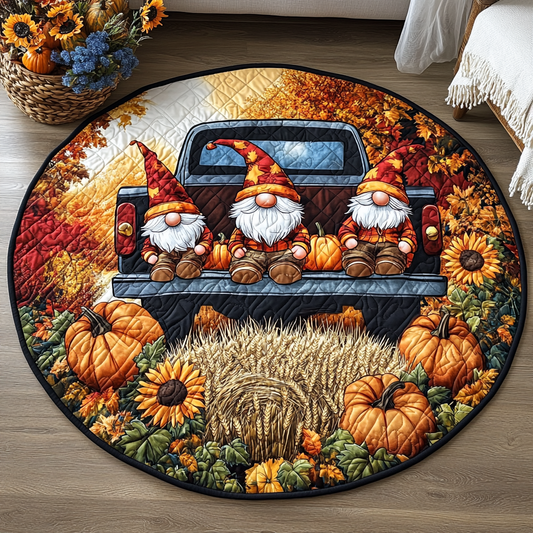 Amber Fall Quilted Round Mat NCU0TL1394