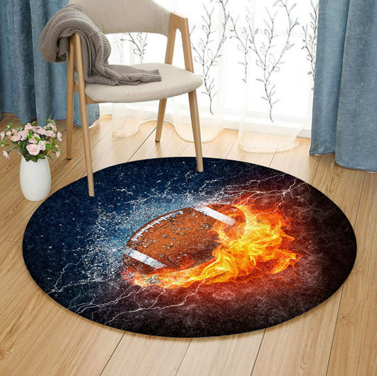 American Football TN310701T Round Area Rug