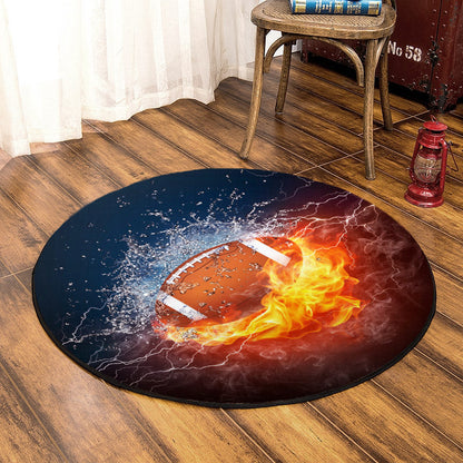 American Football TN310701T Round Area Rug