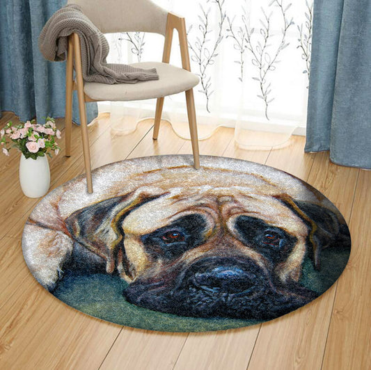 American Mastiff DD1909006C Round Area Rug