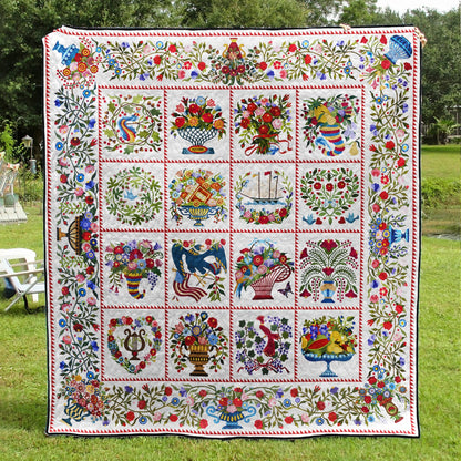 Flower CLA15112316 Quilt Blanket