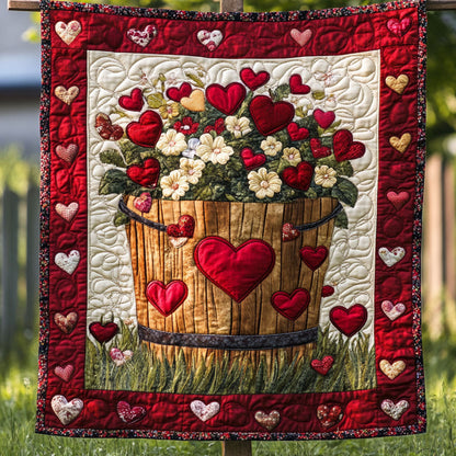 Amour Blossoms Quilted Blanket NCU0NT2692