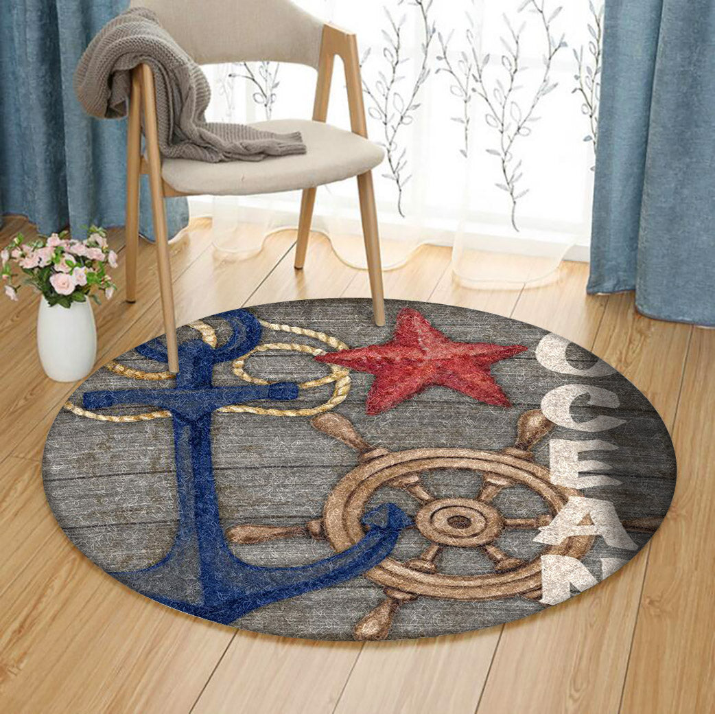 Anchors HM121003TM Round Area Rug