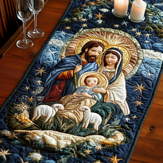 Angelic Glow Quilted Table Runner NCU0VH669