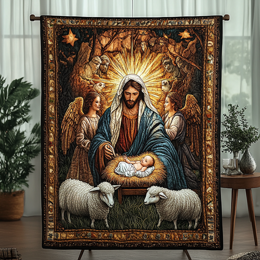 Angelic Scene Quilted Blanket NCU0VH384