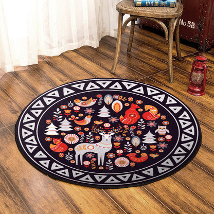 Animal TT310702T Round Area Rug