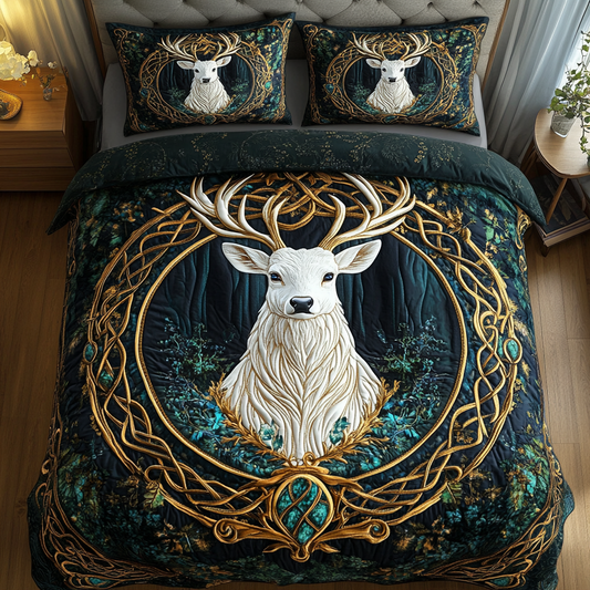 Juego de cama acolchado de 3 piezas Antler Aesthetics NCU0DK3404