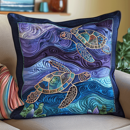 Aqua Adventure Quilted Pillow Case NCU0TL646