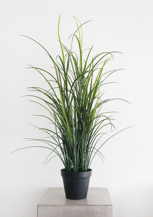 UV Treated Artificial Indoor/Covered Outdoor Potted Grass Plant - 38"