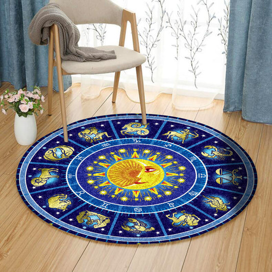 Astrology CG280803TM Round Area Rug