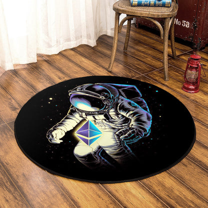 Astronaut HM090802 Round Area Rug