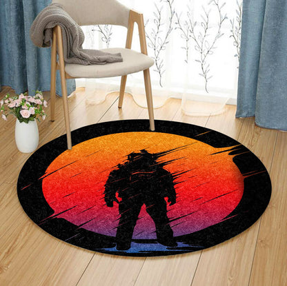 Astronaut HM090804 Round Area Rug