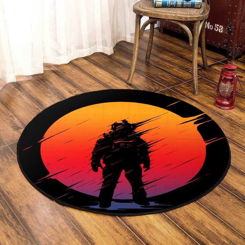 Astronaut HM090804 Round Area Rug