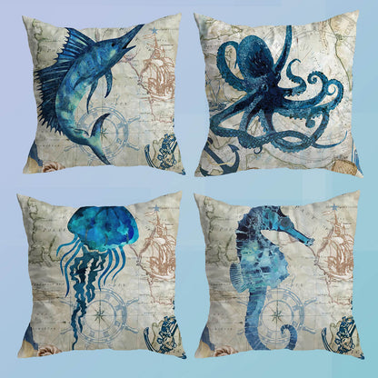 Atlantic Ocean Life Cushion Covers