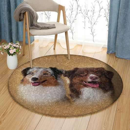 Australian Shepherd AA0301002TM Round Area Rug